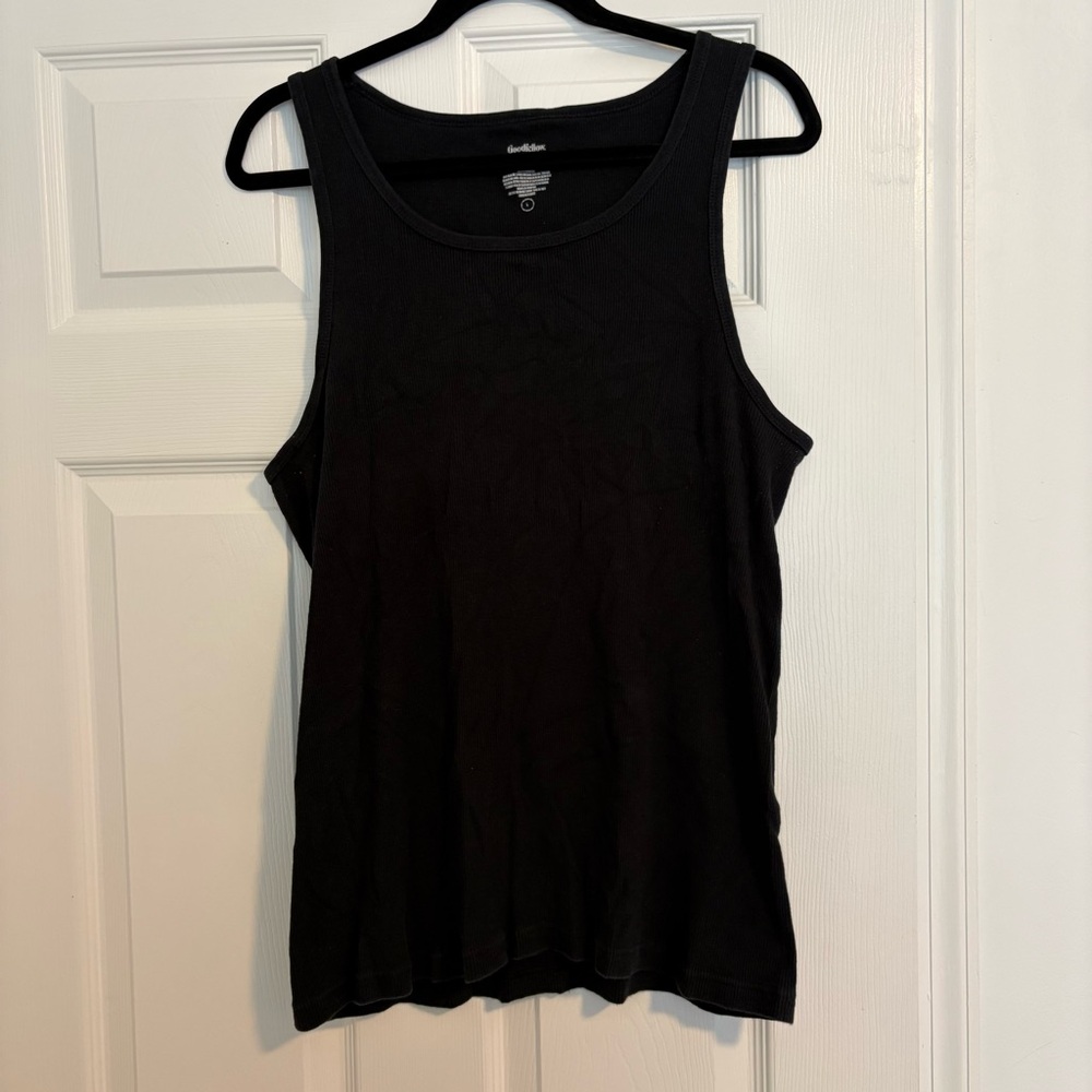 Goodfellow & Co Black Ribbed Tank Top – Size Large - Item 0295